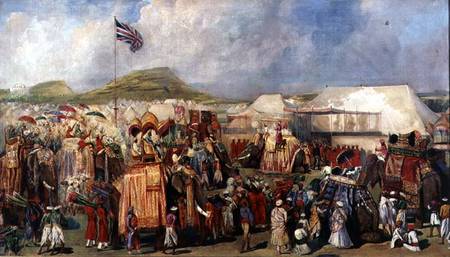 Native Princes Arriving in Camp for the Imperial Assemblage at Delhi from George Landseer