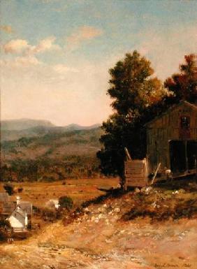 Study of Old Barn, West Campton, New Hampshire