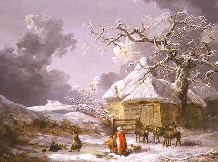 A Fall on the Ice from George Morland