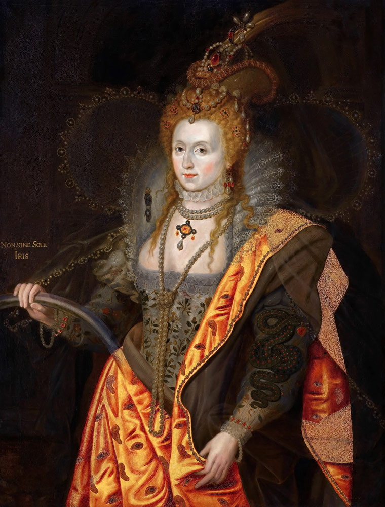 Portrait of Elizabeth I of England (1533-1603), in ballet costume as Iris (Rainbow Portrait) from George Peter Alexander Healy