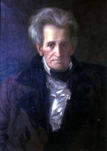 Portrait of Andrew Jackson (1767-1845) seventh President of the United States of America (1829-1837) from George Peter Alexander Healy