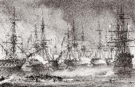 The Naval Battle of Navarino on 20 October 1827