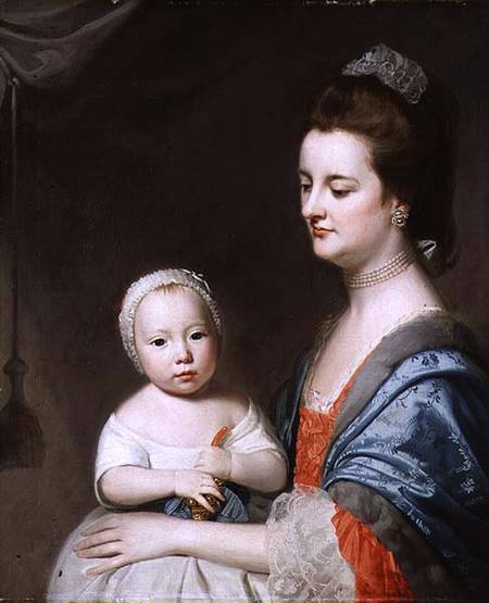 Mrs Marton and her son Oliver from George Romney