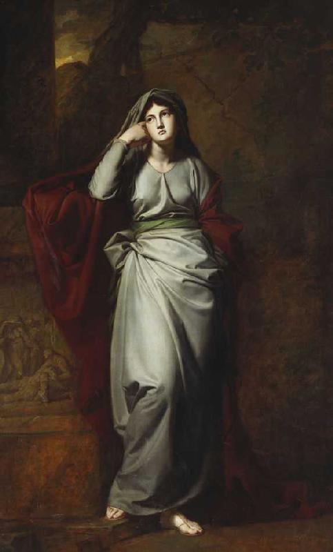 Melancholie (Das Gemälde soll die berühmte Schauspielerin Mary Ann Yates darstellen.). from George Romney