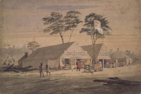 Beauchamp's Australian Stores, Victoria Place, Bendigo from George Rowe