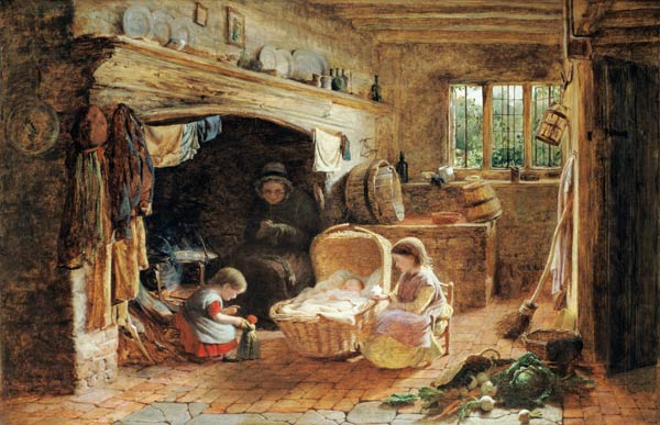 A Cottage Fireside from George Smith
