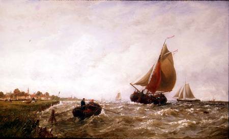 Shipping off a Dutch Coastline from George Stanfield Walters