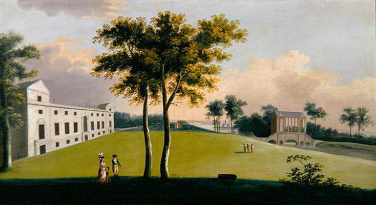 The South Front of Wilton House and the Palladian Bridge of the East, Salisbury (oil on canvas) from George, the Younger Cuitt