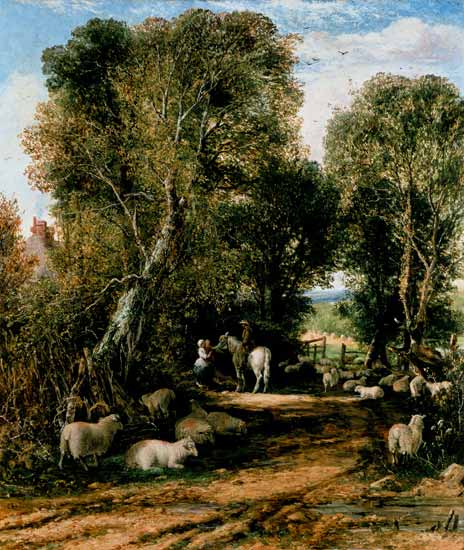 Pastoral Scene with sheep from George Vicat Cole