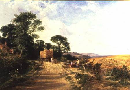 Landscape - Harvest Time from George Vicat Cole