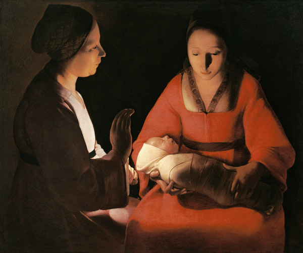 The newborn child (birth Christi?) from Georges de La Tour