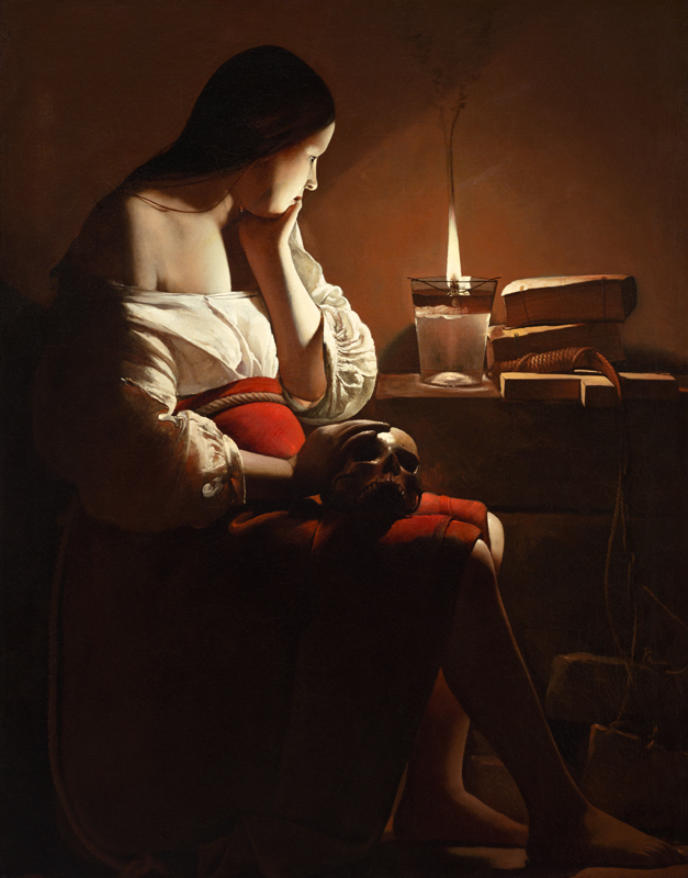 Magdalena with the night light from Georges de La Tour
