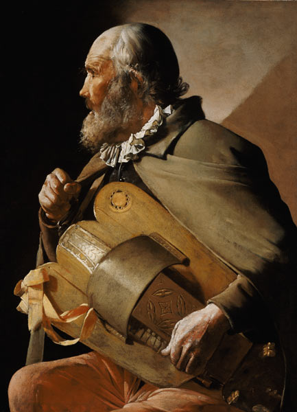 The Blind Hurdy Gurdy Player from Georges de La Tour