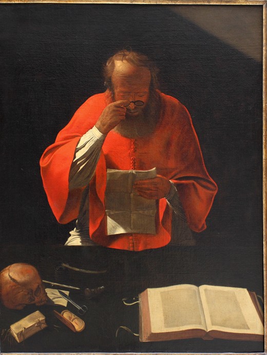 Saint Jerome reading (Copy) from Georges de La Tour