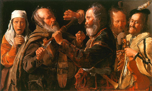 Beating musician from Georges de La Tour
