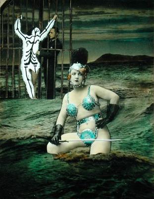 Le mystere est exempt de pudeur (Mystery is exempt of decency), 1935 (collage and gouache on paper) from Georges Hugnet