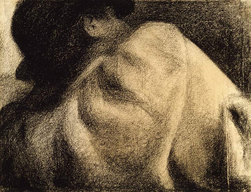G.Seurat, Bueste eines schlafende Mannes from Georges Seurat