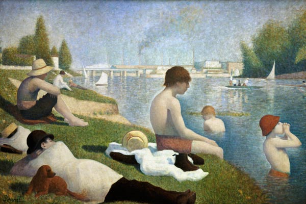 Bathers at Asnieres from Georges Seurat