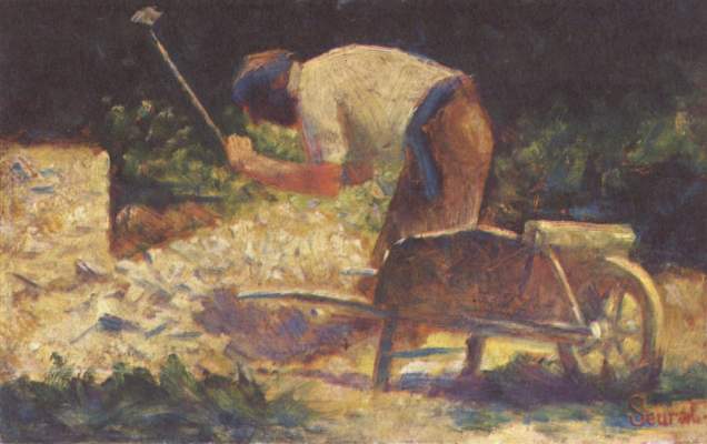 Casseur de Pierre at La brouette, Le Raincy from Georges Seurat