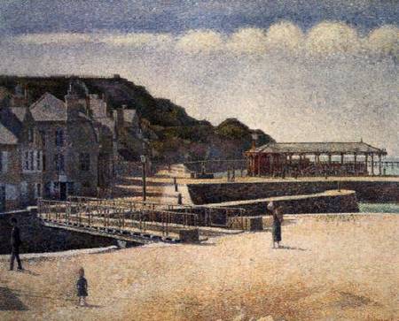 The Harbour and the Quays at Port-en-Bessin from Georges Seurat