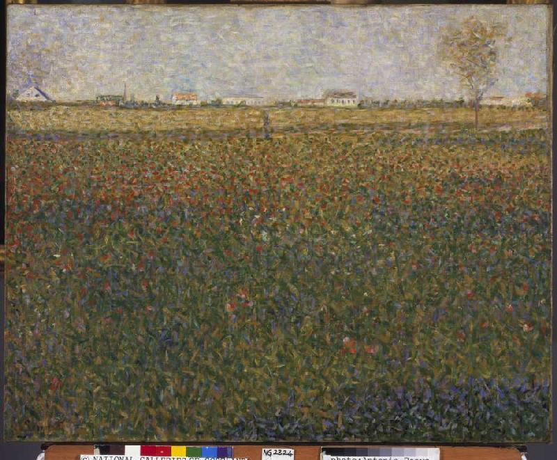 Lucerne field with St. Denis. from Georges Seurat