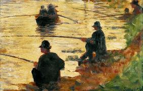 Anglers, Study for 'La Grande Jatte'