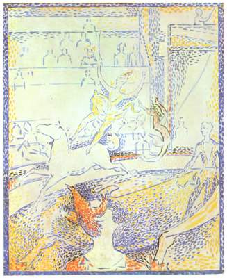 Circus (outline) from Georges Seurat