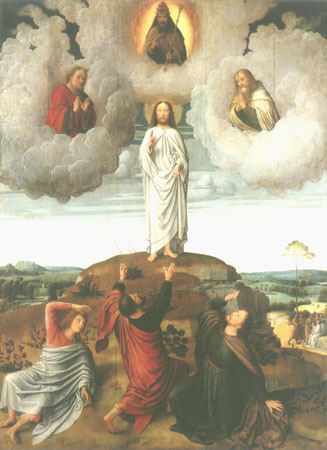 Transfiguration Jesu (middle panel of a Tryptichons) from Gerard David