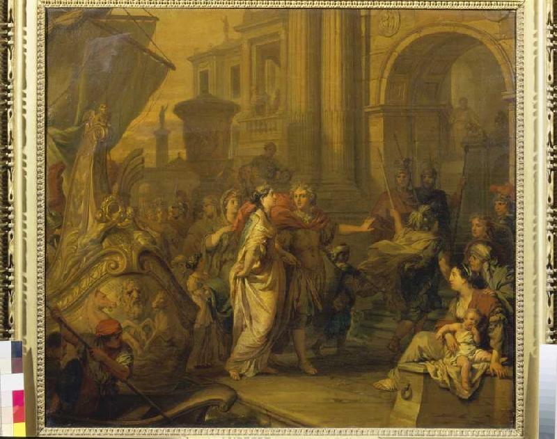 The landing of the Cleopatra into tarsus. from Gerard de Lairesse