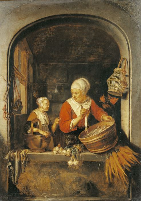 Cook by the Window /Paint.aft.Dou/ 1650 from Gerard Dou