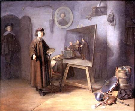 A Painter in his Studio (panel) from Gerard Dou
