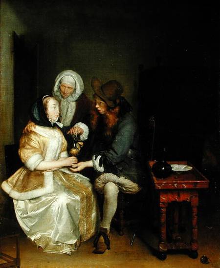 The Glass of Lemonade from Gerard ter Borch or Terborch