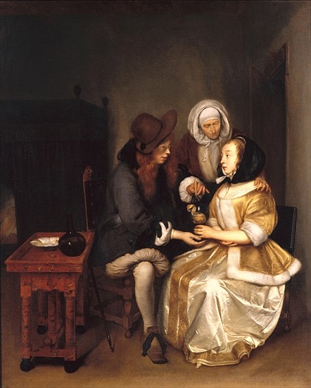 An Interior with a Couple and a Procuress: The Glass of Lemonade from Gerard Terborch