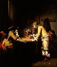 Soldiers in the Tric-Trac game from Gerbrand van den Eeckhout