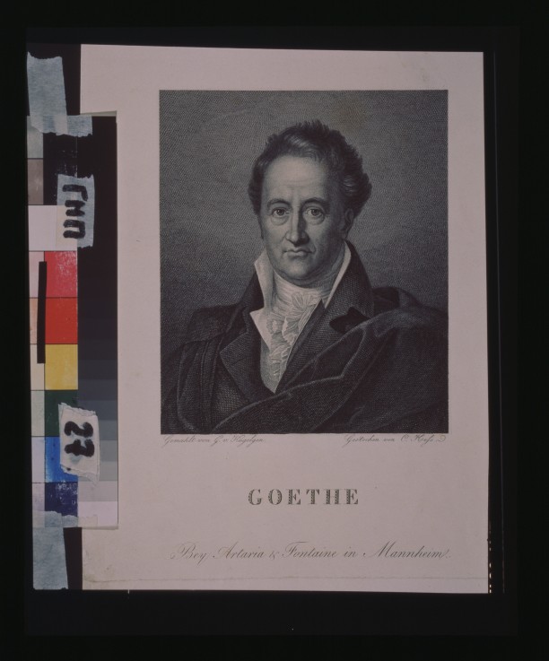 Portrait of the author Johann Wolfgang von Goethe (1749-1832) from Gerhard von Kügelgen