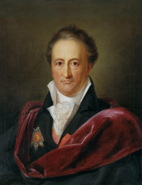 Portrait of the author Johann Wolfgang v - Gerhard von Kügelgen as art  print or hand painted oil.