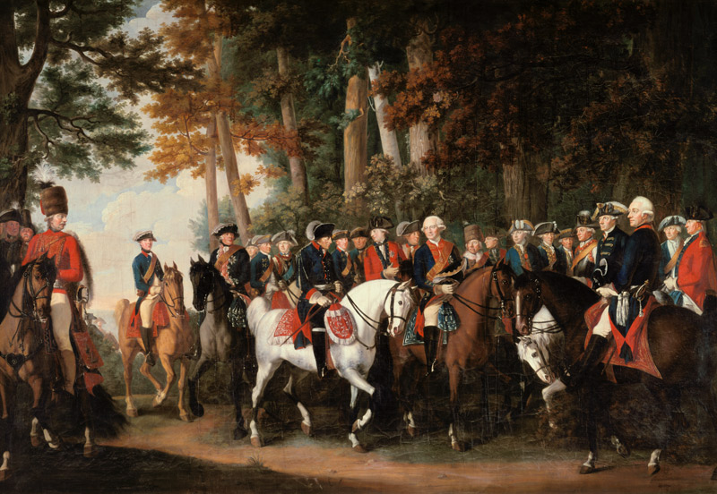 King Frederick II''s return from Preussen von Manoever, c.1785 from German School