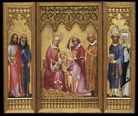 Adoration of the Magi, St. Severus and St. Walburga, St. James and St. Philip from German School