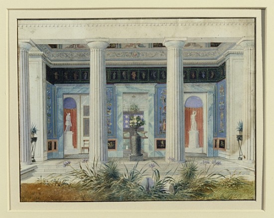 Garden portico, c.1834 from German School