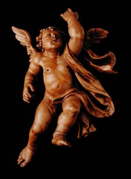 One of a pair of putti from German School