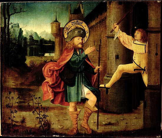 The Expulsion of Saint Roch from Rome from German School