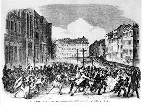 Insurrection in Berlin in April 1848, illustration from ''Illustrierte Zeitung''