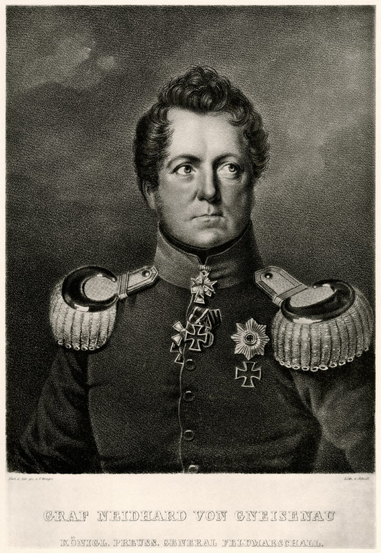 August Graf Neidhard von Gneisenau from German School, (19th century)