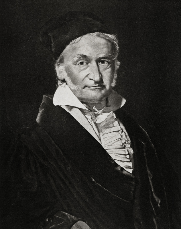 Karl Friedrich Gauss from German School, (19th century)