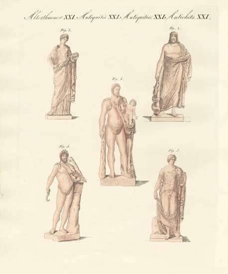 Divinities of the Greeks and Romans from German School, (19th century)