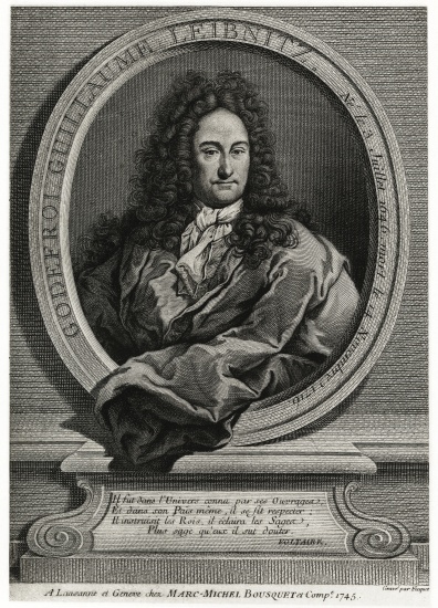 Gottfried Wilhelm Leibniz from German School, (19th century)