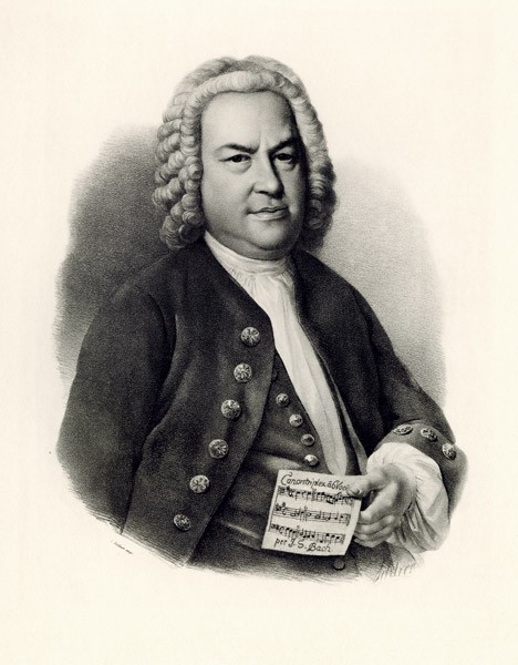 Johann Sebastian Bach from German School, (19th century)