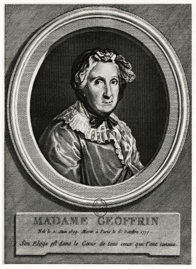 Marie Thèrése Geoffrin from German School, (19th century)