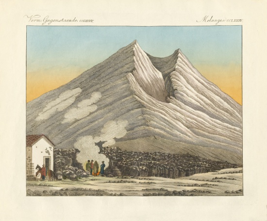 Mount Etna of Sicily from German School, (19th century)