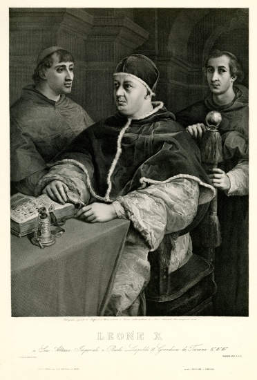 Papst Leo X. from German School, (19th century)